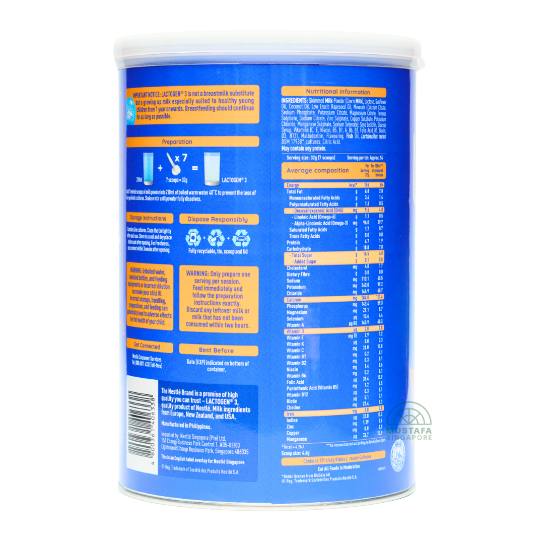 Nestle Lactogen Growing Up Milk Formula (Stage 3) 1.75kg