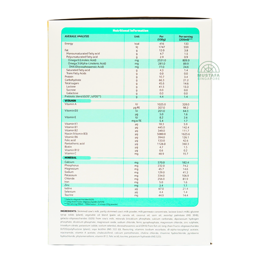 Durex Mamil Gold Growing Up Milk Formula (Stage 3) 1.6kg