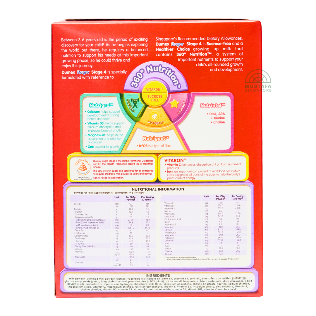 Dumex Dugro Growing Up Milk (Step 4) 1.6kg