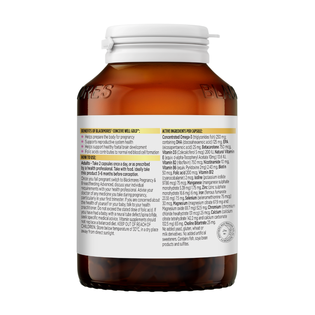 Blackmores Conceive Well Gold 60 Capsules