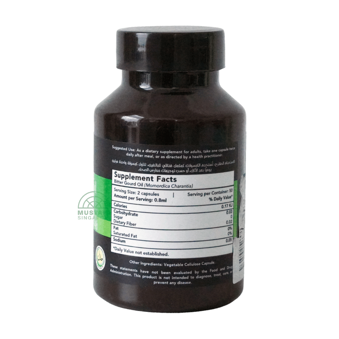 Hemani Bitter Gourd Oil Capsule (Clarify Blood) 50 capsules