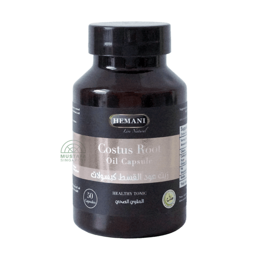 Hemani Costus Root Oil Capsule (Healthy Tonic) 50 Capsules