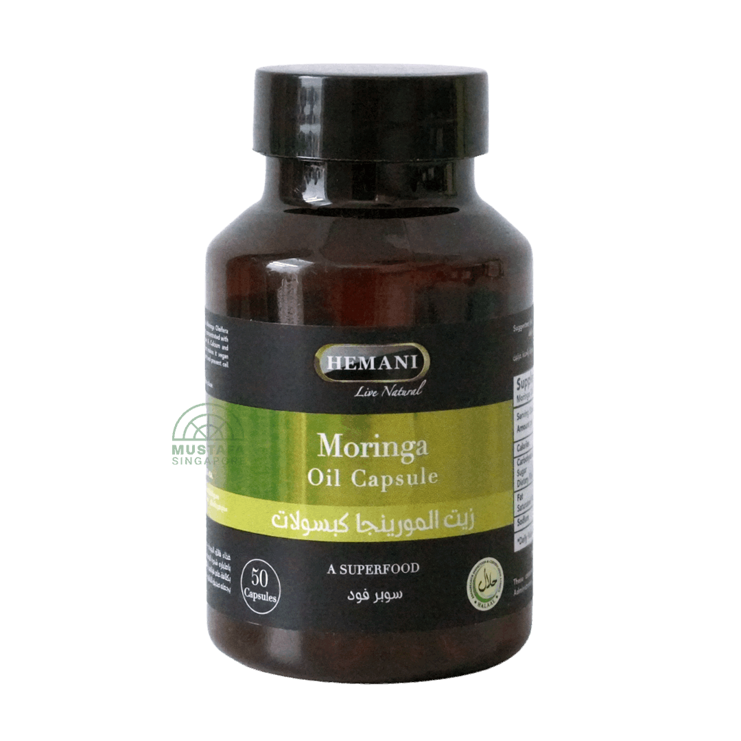 Hemani Moringa Oil Capsule (A Superfood) 50 capsules