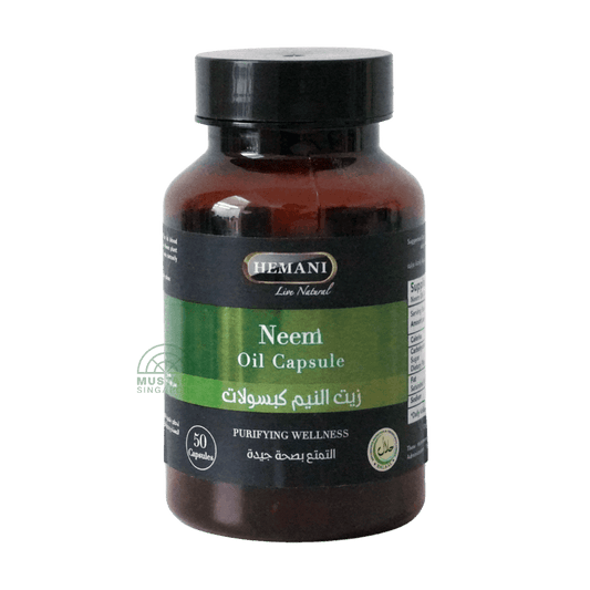 Hemani Neem Oil Capsule (Purifying Wellness) 50 tablets