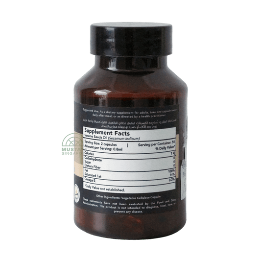 Hemani Sesame Seeds Oil Capsule (Plentiful Omega-3) 50 capsules