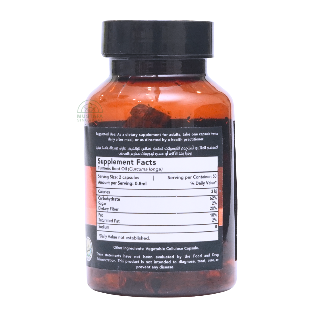 Turmeric Root Oil Capsule (Golden Anti-Inflammatory) 50 capsules