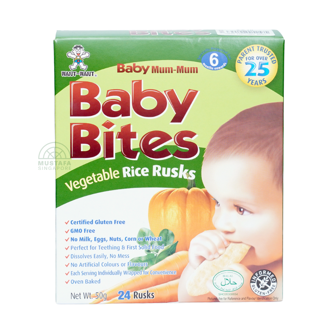 Baby Bites Vegetable Rice Rusks (6 months onwards) 24s