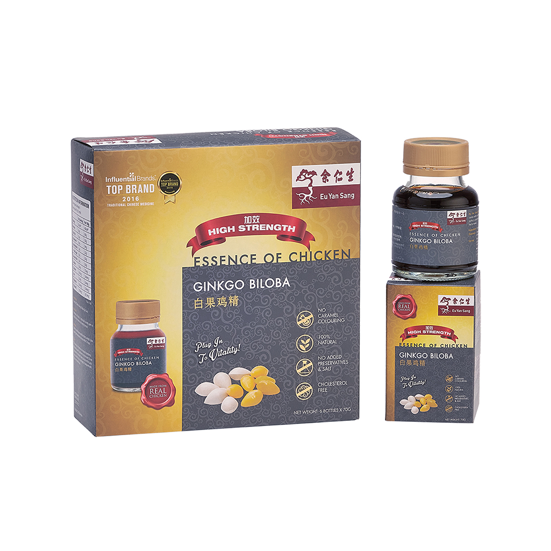 Eu Yan Sang Essence of Chicken with Ginko Biloba 70g x 6s