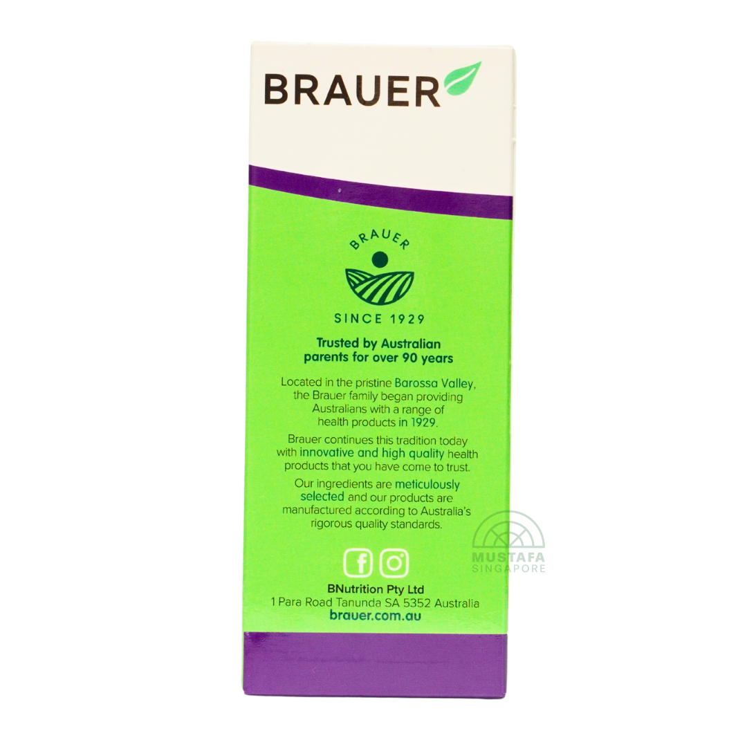 Brauer Kids Tropical Orange Liquid Zinc Vitamin C and D3 Oral Liquid 200ml