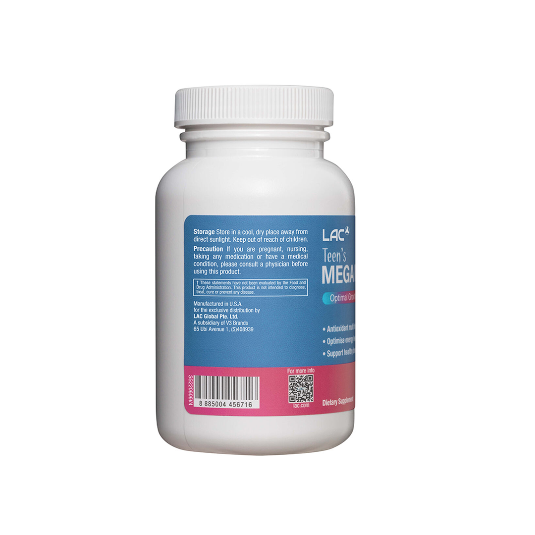 LAC Teen Mega Multi Daily Nutrition 180 Tablets