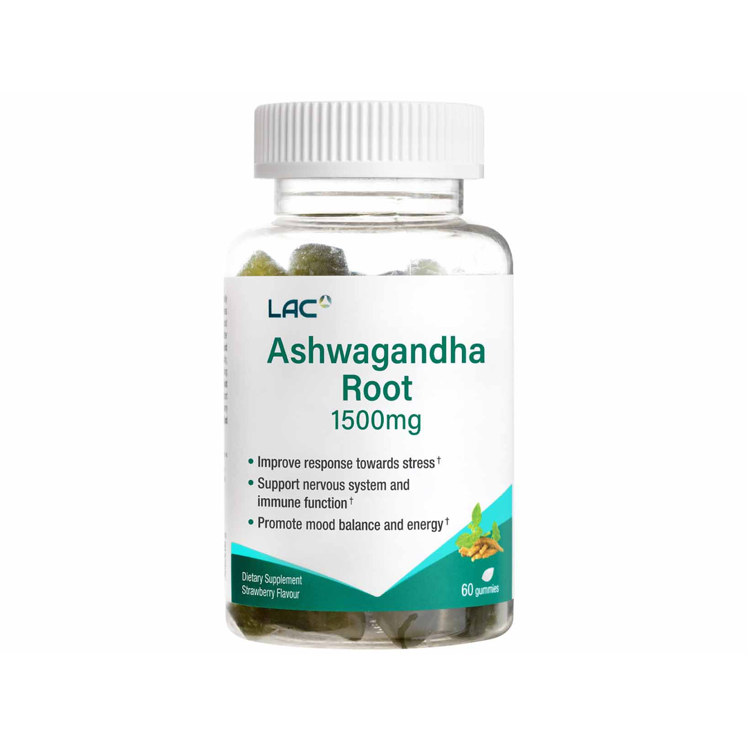 LAC Ashwagandha Root Stress Support 1500mg x 60 Capsules
