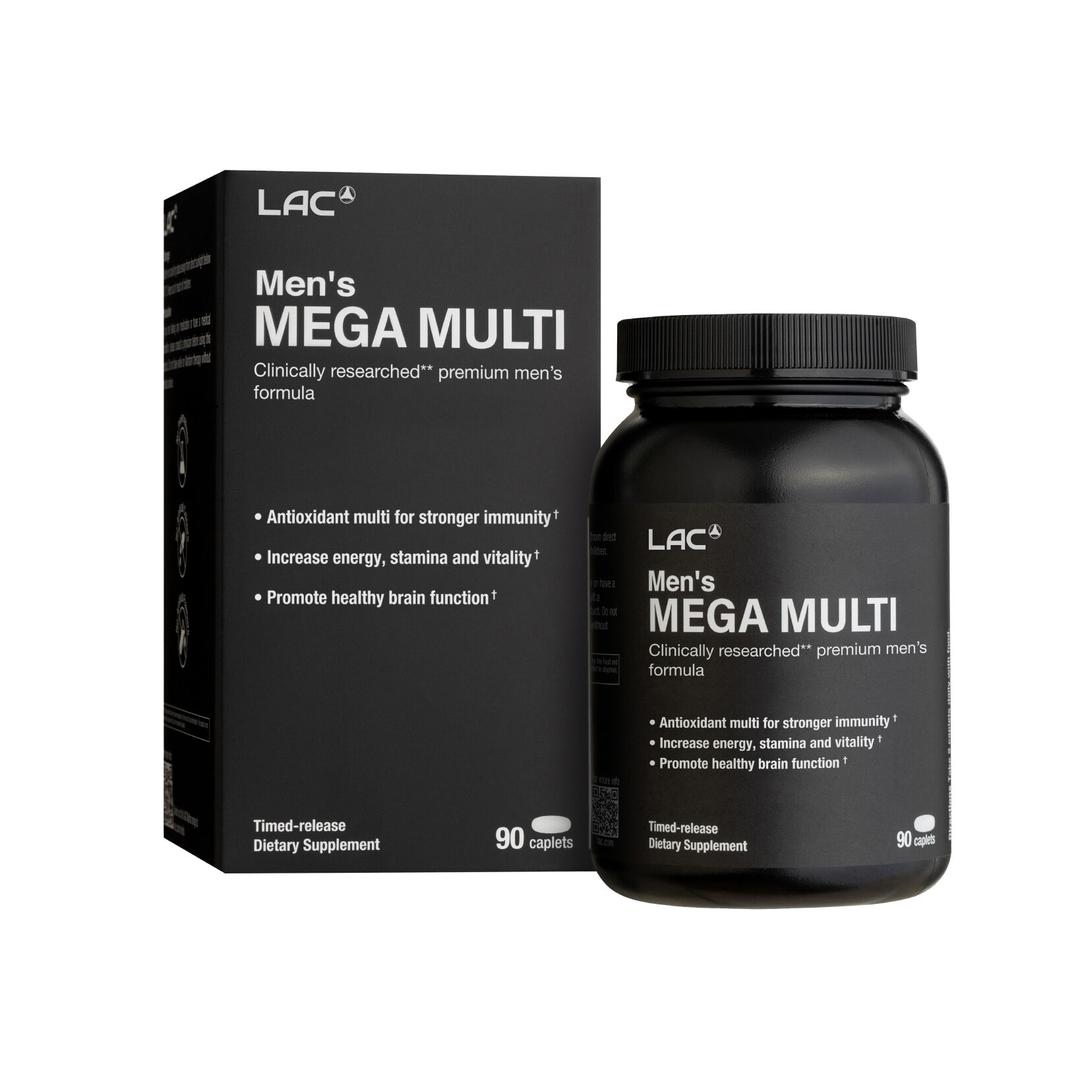 LAC Men's Mega Multi Daily Nutrition 90 Caplets