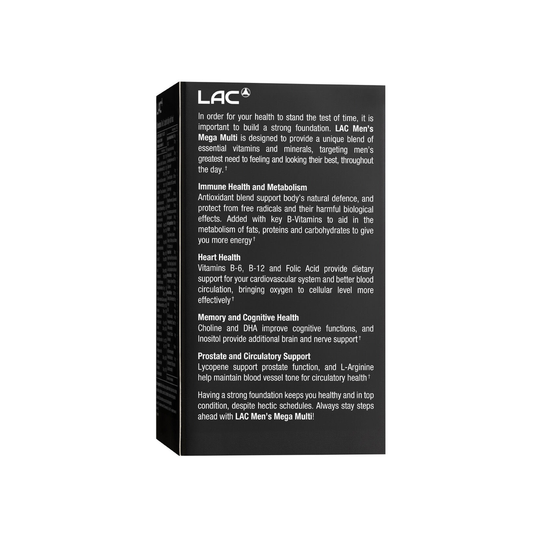 LAC Men's Mega Multi Daily Nutrition 90 Caplets