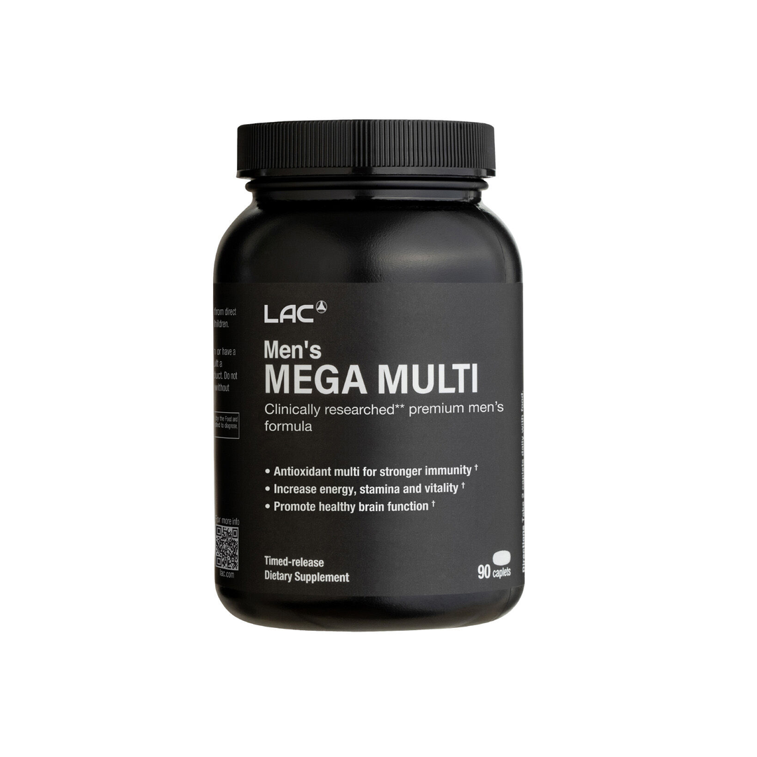 LAC Men's Mega Multi Daily Nutrition 90 Caplets