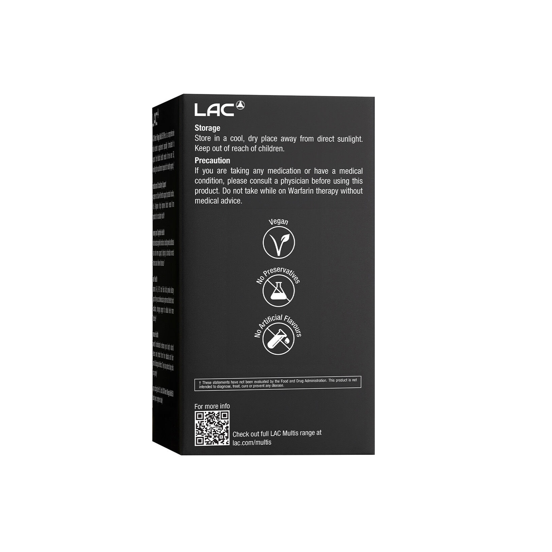 LAC Men's Mega Multi 50 Plus Daily Nutrition 60 Caplets