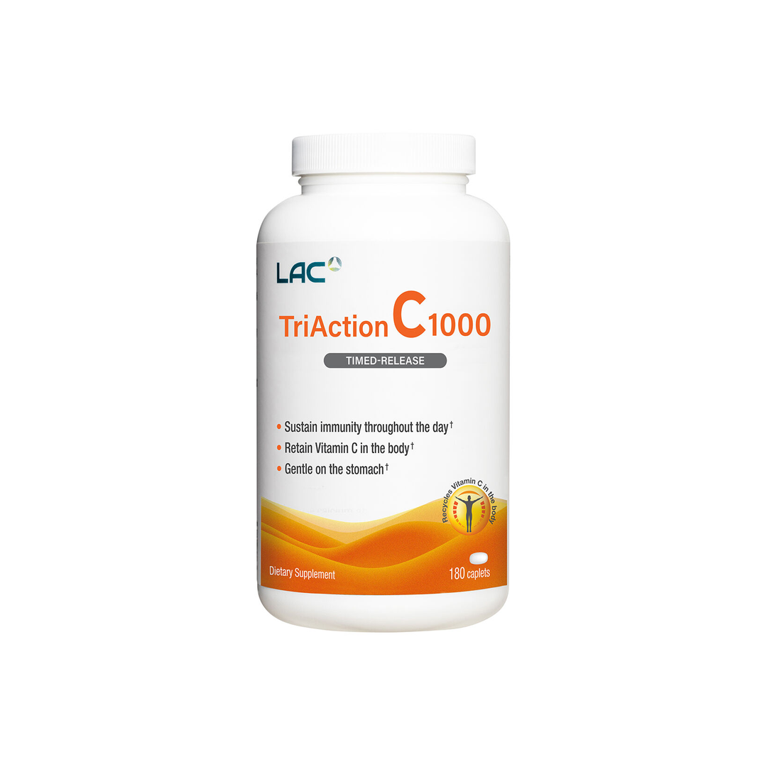 LAC TriAction Vitamin C Immune Support 1000mg x 180 Caplets