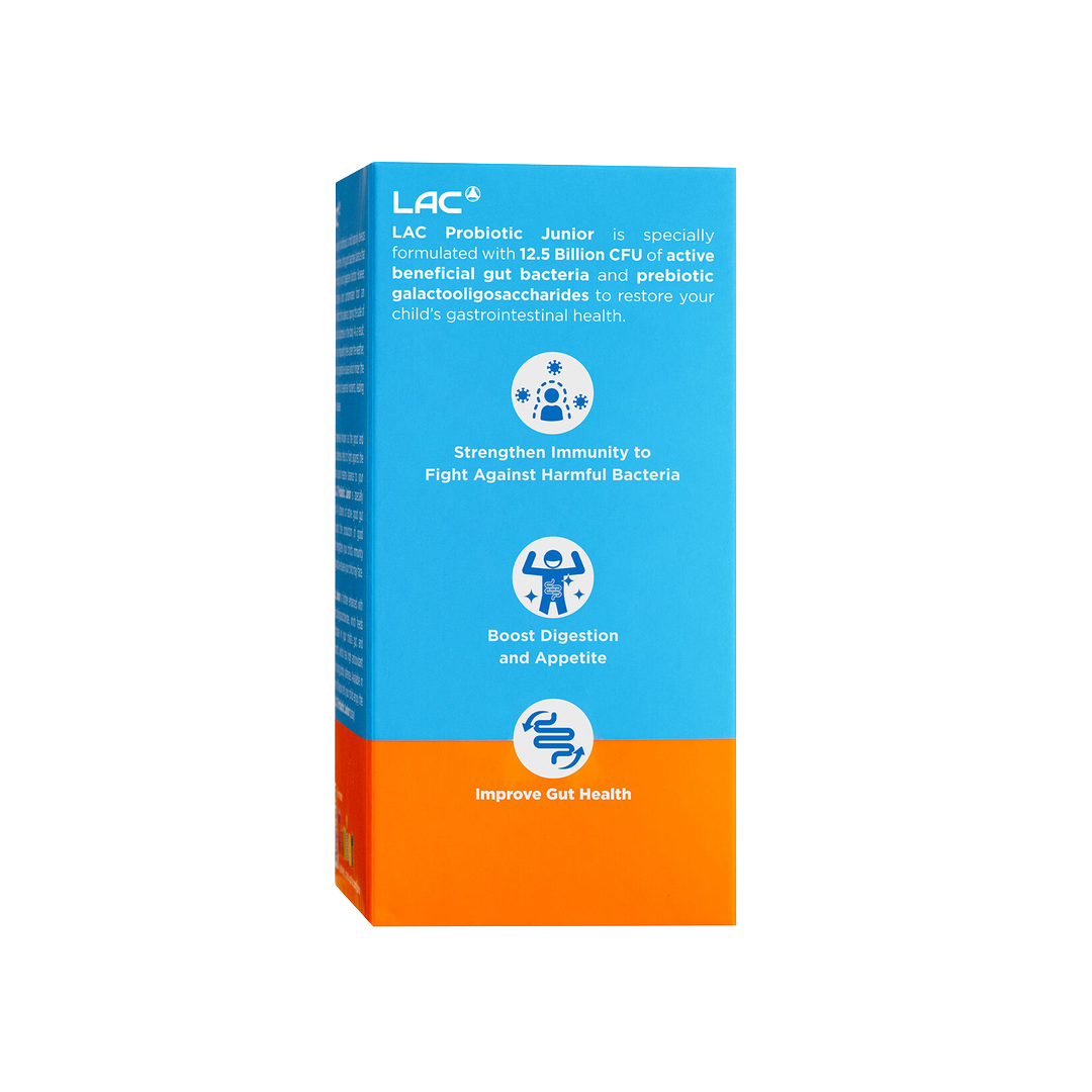LAC Probiotic Junior Digestive Support 12.5 Billion 3g x 30 Sticks
