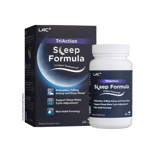 LAC TriAction Sleep Formula Night Support 60 Capsules