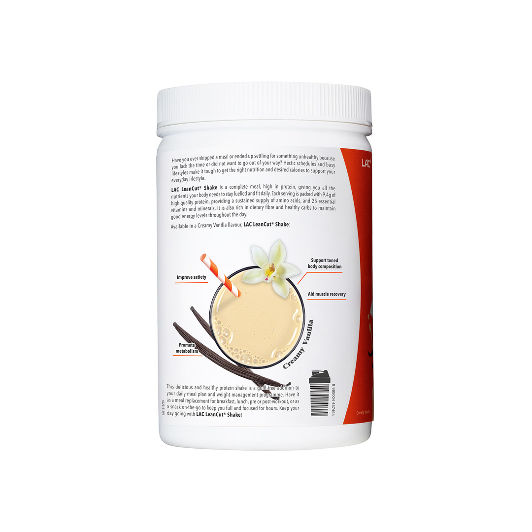 LAC LeanCut Shake Weight Management Creamy Vanilla 14 Servings