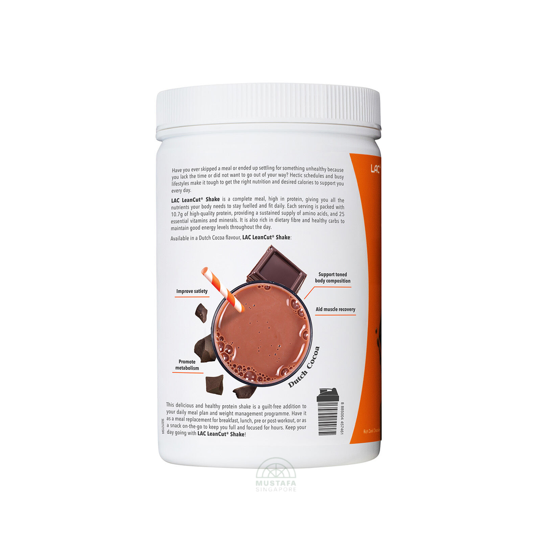 LAC LeanCut Shake Weight Management Rich Dark Chocolate 14 Servings
