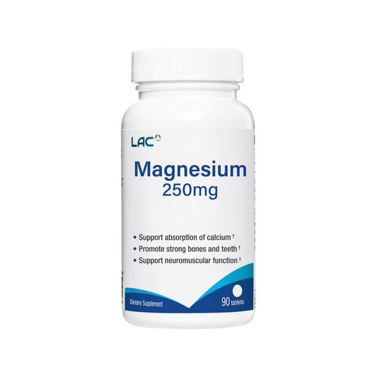 LAC Magnesium Muscle Support 250mg x 90 Capsules