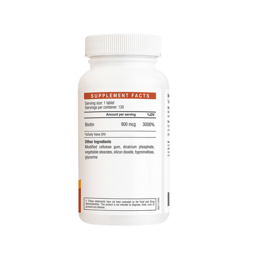 LAC Biotin Hair Skin Nail Support 900mcg x 120 Capsules
