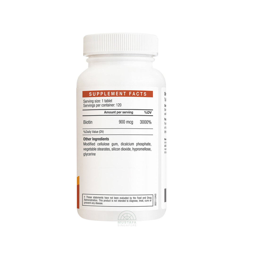 LAC Biotin Hair Skin Nail Support 900mcg x 120 Capsules