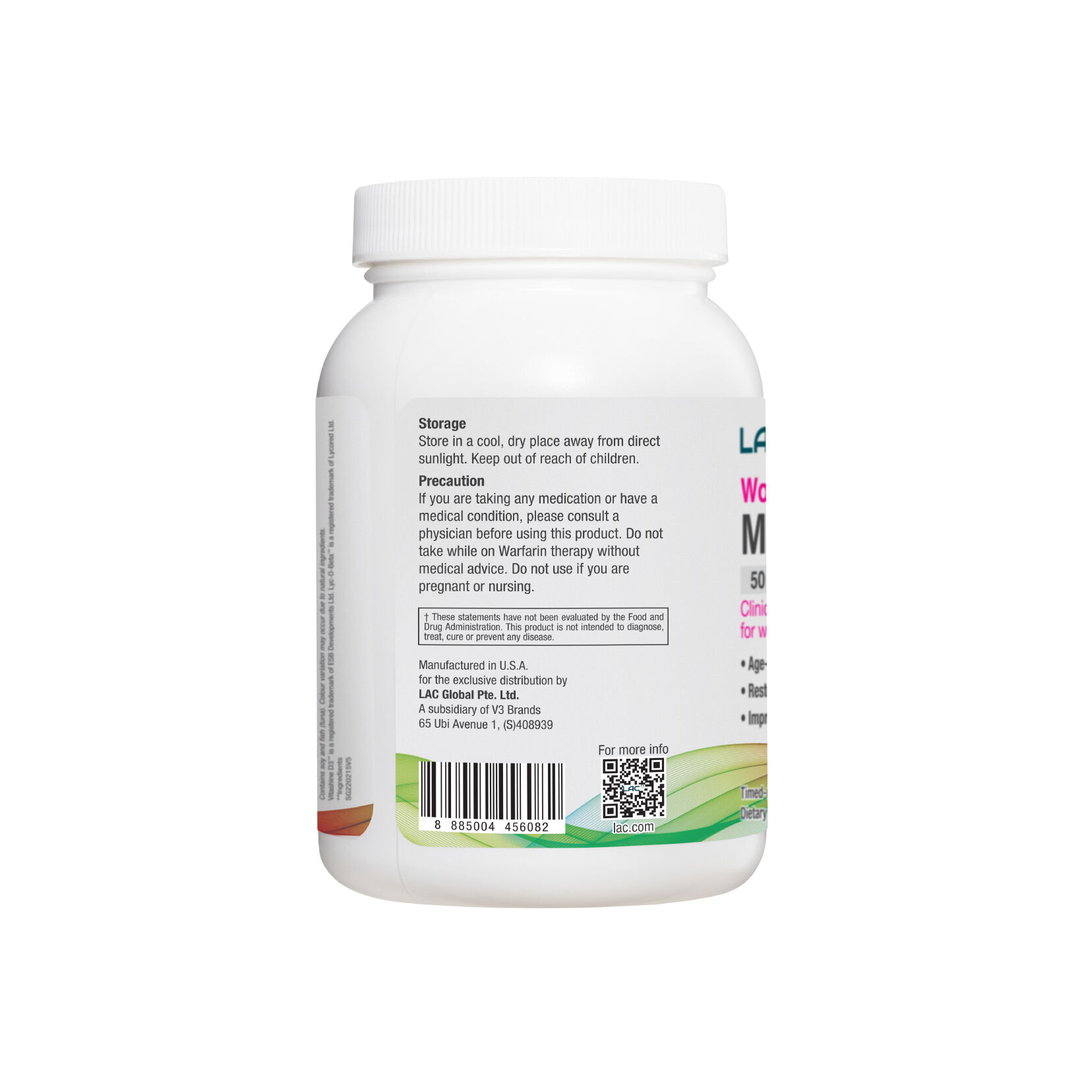 LAC Women's Mega Multivitamin 50 Plus Daily Support 60 Capsules