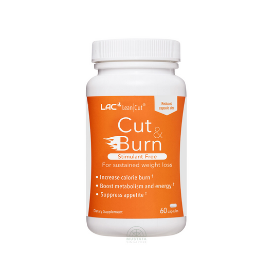 LAC LeanCut Cut And Burn Weight Management Stimulant Free 60 Capsules