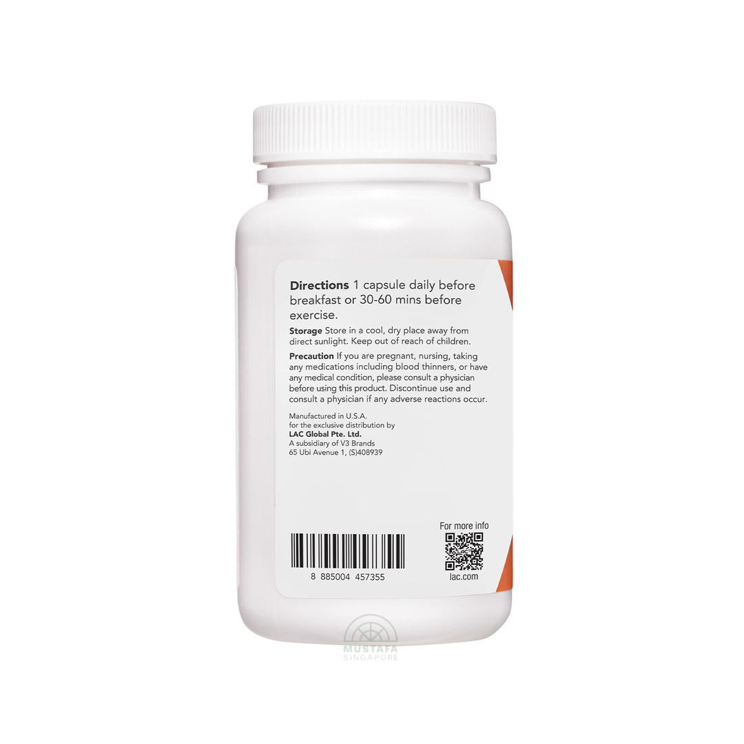 LAC LeanCut Cut And Burn Weight Management Stimulant Free 60 Capsules