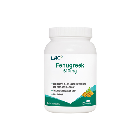 LAC Fenugreek Herbal Support 610mg x 100 Capsules