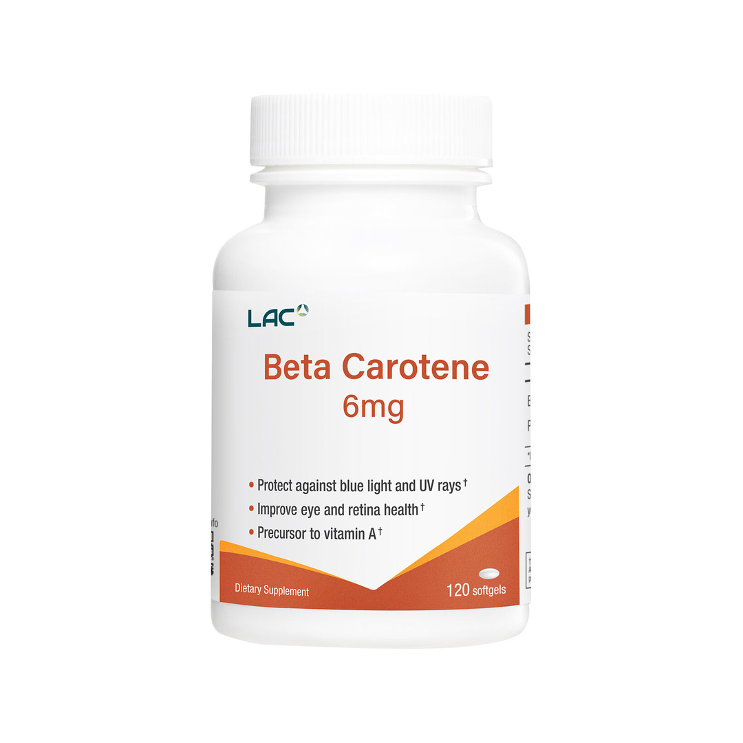 LAC Beta Carotene Antioxidant Support 6mg x 120 Capsules