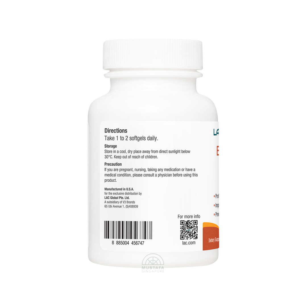 LAC Beta Carotene Antioxidant Support 6mg x 120 Capsules