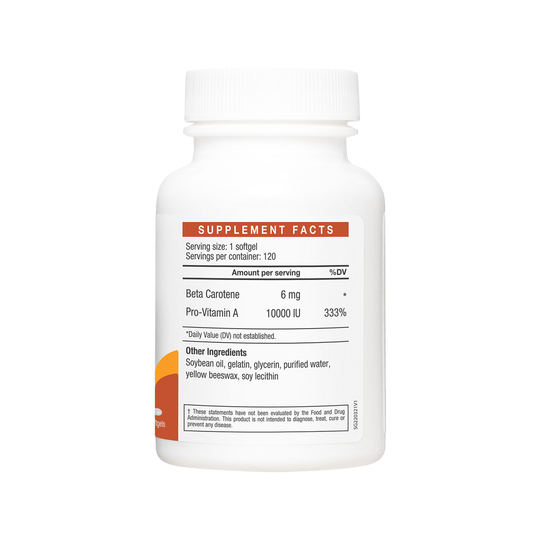 LAC Beta Carotene Antioxidant Support 6mg x 120 Capsules