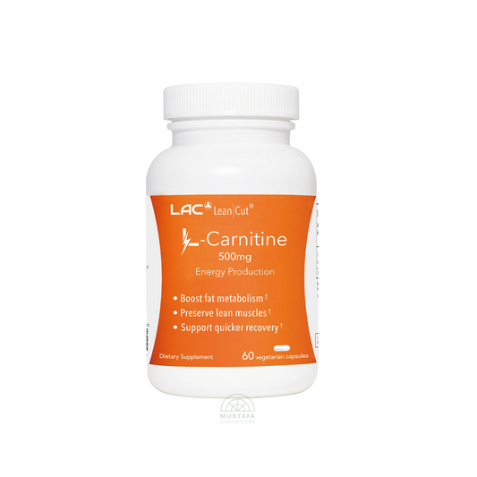 LAC LeanCut L-Carnitine Fat Metabolism 500mg x 60 Capsules