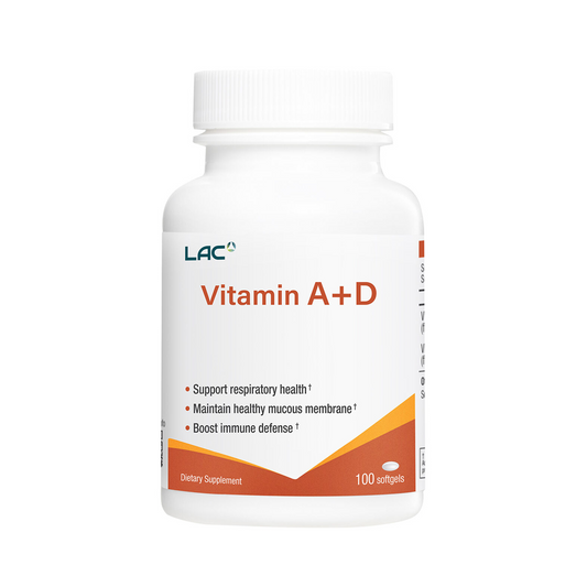 LAC Vitamin A And Vitamin D Bone Vision Support 100 Capsules