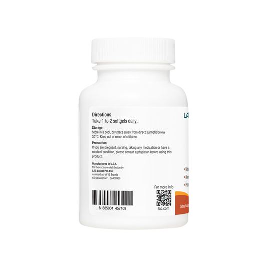 LAC Vitamin E Antioxidant Support 200 IU x 100 Capsules