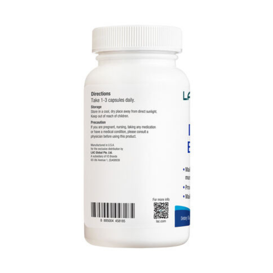 LAC Albion Magnesium Bisglycinate Muscle Support 556mg x 60 Capsules