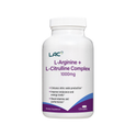 LAC L-Arginine Plus L-Citrulline Nitric Oxide Support 1000mg x 120 Capsules