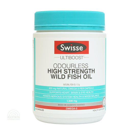Swisse Ultiboost Odourless High Strength Wild Fish Oil (200 capsules)