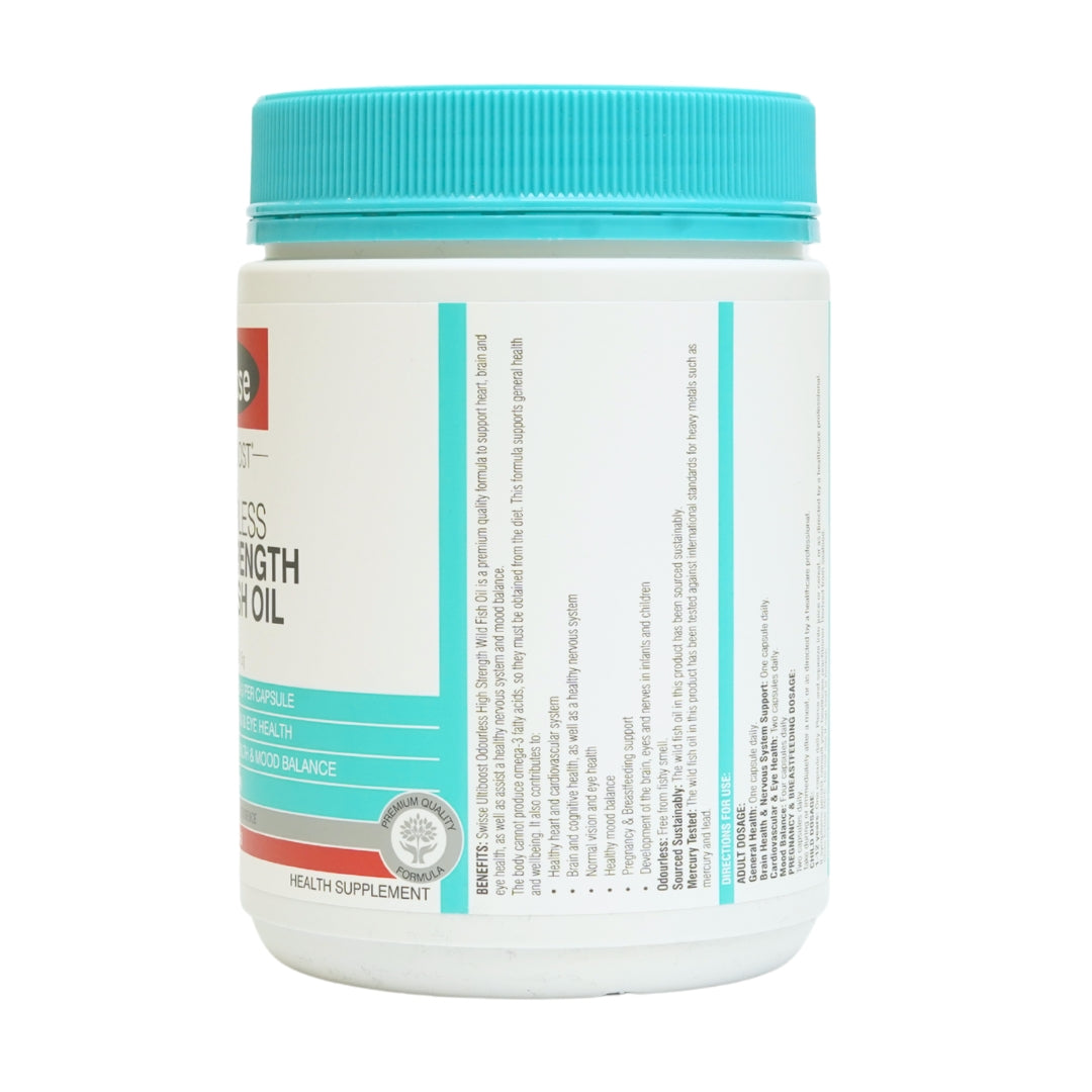 Swisse Ultiboost Odourless High Strength Wild Fish Oil (200 capsules)