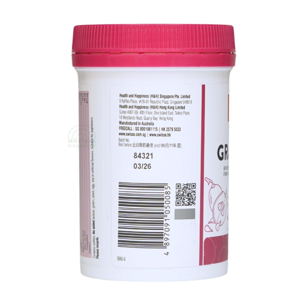 Swisse Beauty Grape Seed (Support collegen, skin health & antioxidant activity) 180s