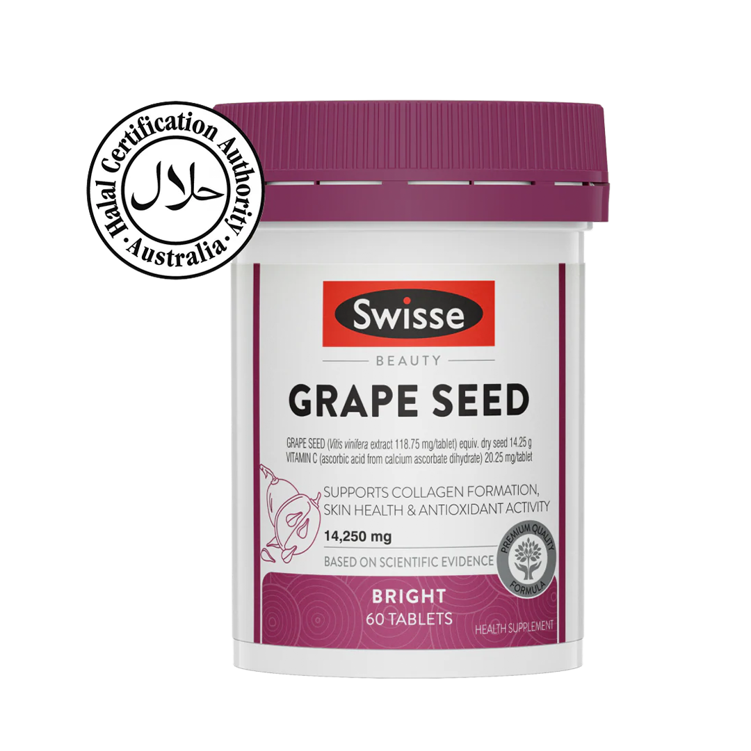 Swisse Beauty Grape Seed (Support collegen, skin health & antioxidant activity) 60s