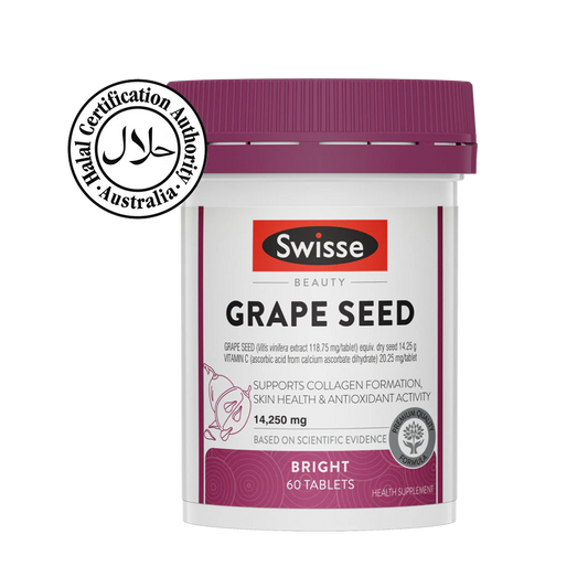 Swisse Beauty Grape Seed (Support collegen, skin health & antioxidant activity) 60s