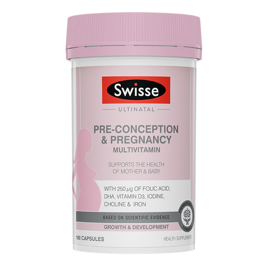 Swisse Ultinatal Pre-Conception and Pregnancy Multivitamin (180 Caps)