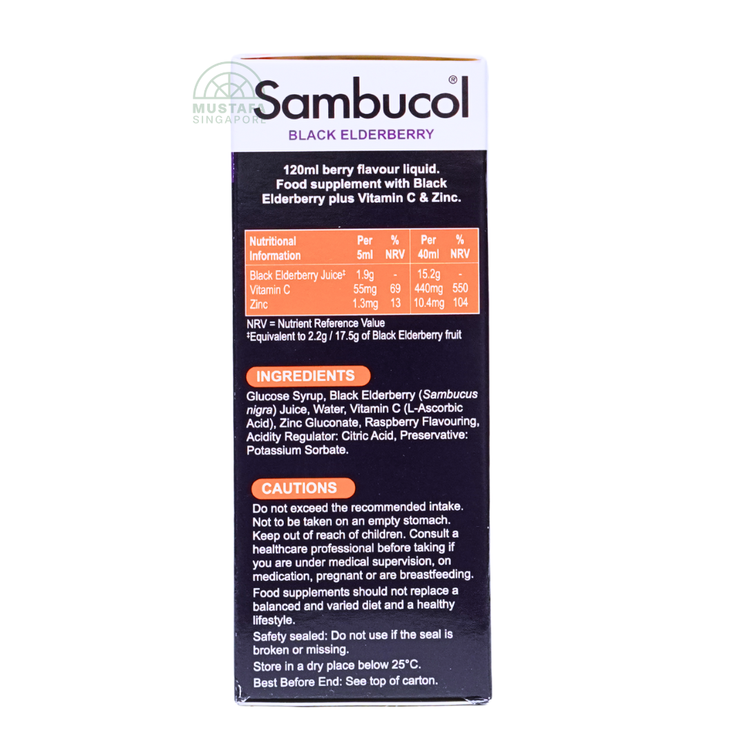 Sambucol Black Elderberry Immuno Forte (Vegan Liquid) 120ml