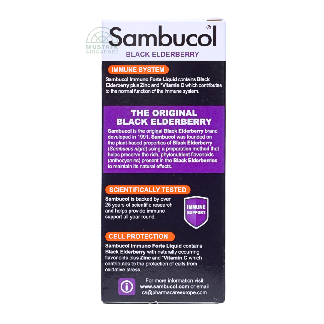 Sambucol Black Elderberry Immuno Forte (Vegan Liquid) 120ml