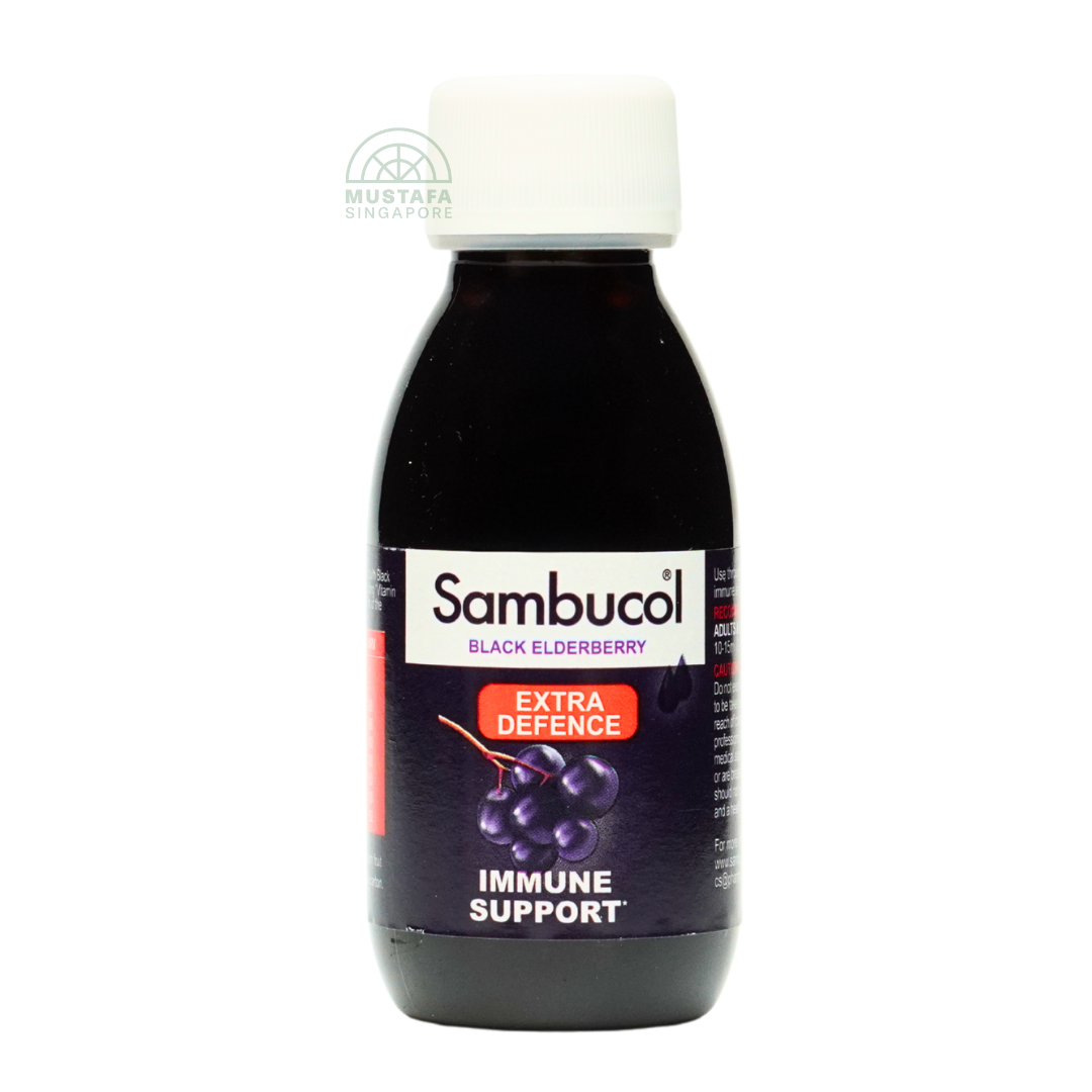 Sambucol Black Elderberry Extra Defence Immune Support Liquid Vegan 120ml