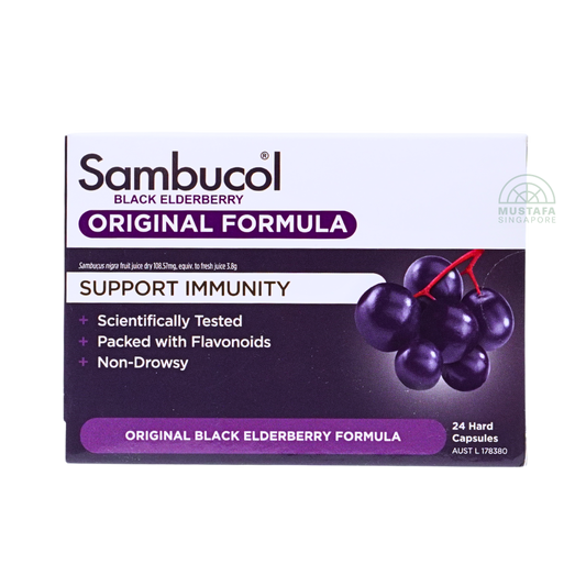 Sambucol Black Elderberry Original Formula Support Immunity 24 Hard Capsules