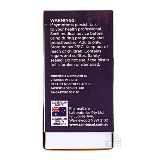 Sambucol Black Elderberry Original Formula Support Immunity 24 Hard Capsules